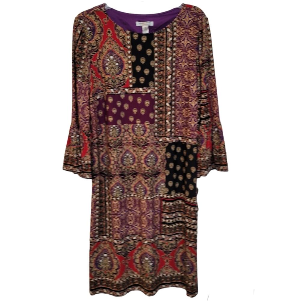London Style Collection Dress Bell Sleeves Size 12